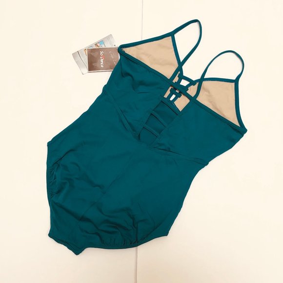NWT So Dance Adult Women Leotard Trop Green S L XL - Picture 2 of 5